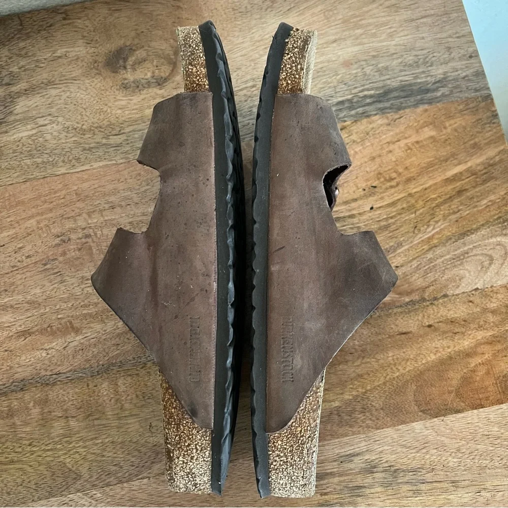 Birkenstock Arizona Brown Leather Sandals Size 13-13.5